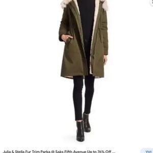 Julia and Stella super warm parka with fur lined hood